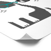 Katten in glazen rolroze Poster voor kunst (Hoek)