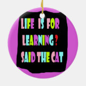 KATTEN IN HET BOS KERAMISCH ORNAMENT (Achterkant)