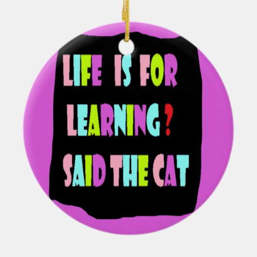 KATTEN IN HET BOS KERAMISCH ORNAMENT (Achterkant)