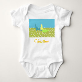 Katten in het gras Baby bodysuit