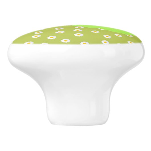 Katten in het gras keramische knop (Zijkant)