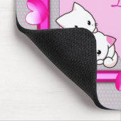 Katten in het Lijst van de harten - Moederdag Cade Muismat (Hoek)