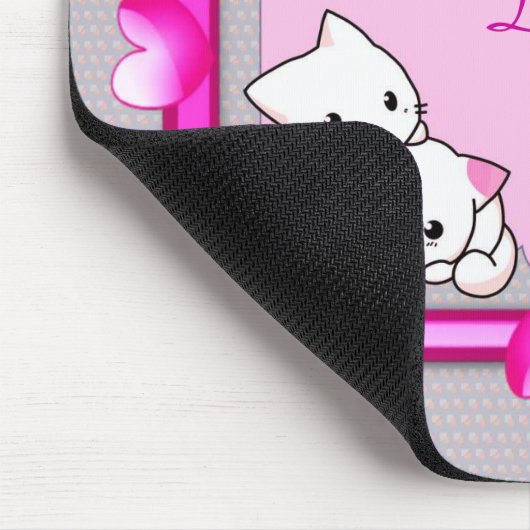 Katten in het Lijst van de harten - Moederdag Cade Muismat (Hoek)