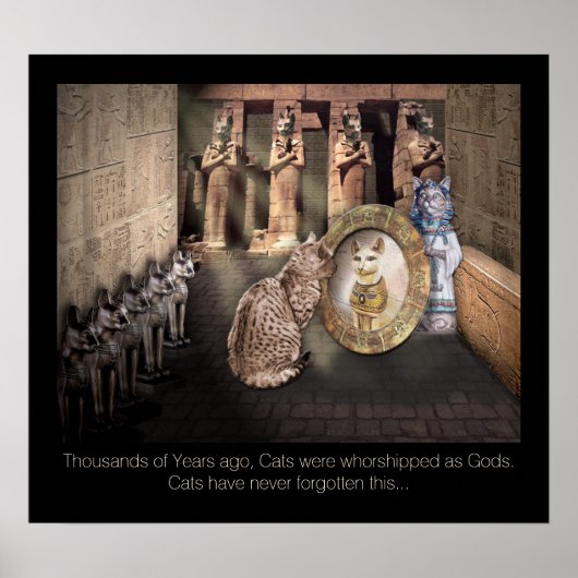 Katten in het oude Egypte Poster (Voorkant)