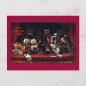 Katten in het theater met kerst feestdagenkaart (Voorkant)