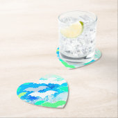 Katten in het vliegveld blauw kartonnen onderzetters (Insitu)