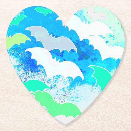 Katten in het vliegveld blauw kartonnen onderzetters (Voorkant)