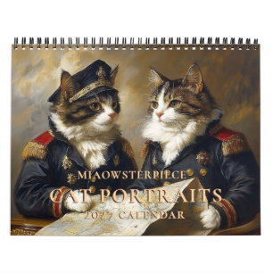 Katten in historische kostuums 2026 wandkalender kalender