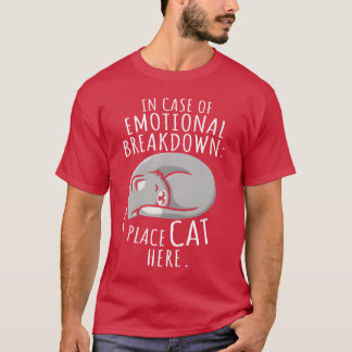 Katten in Hoesje van emotionele afbraak plaatsen k T-shirt