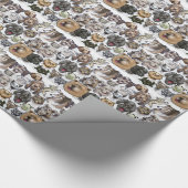 Katten in honden cadeaupapier (Hoek)