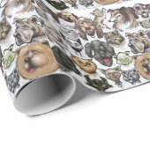 Katten in honden cadeaupapier (Rol Hoek)