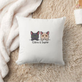 Katten in huis kussen (Deken)