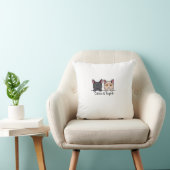 Katten in huis kussen (Stoel)