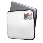 Katten in huis laptop sleeve (Voorkant Links)