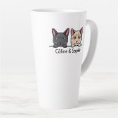 Katten in huis latte mok (Rechterhoek)