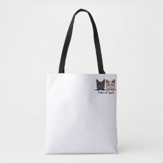 Katten in huis tote bag