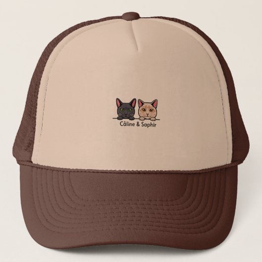 Katten in huis trucker pet (Voorkant)