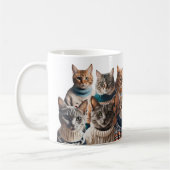 Katten in Jumpers schattig kat breien liefhebber Koffiemok (Links)