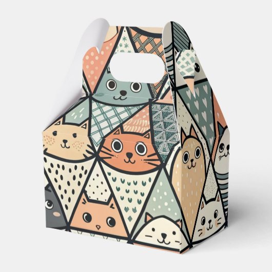 Katten in Kegelvormen Bedankdoosjes (Achterkant)