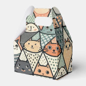 Katten in Kegelvormen Bedankdoosjes (Voorkant Zijde)