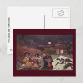 Katten in Kimonos halen de late nachtrol Briefkaart (Voorkant / Achterkant)