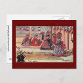 Katten in Kimonos  Louis Wain Briefkaart (Voorkant / Achterkant)