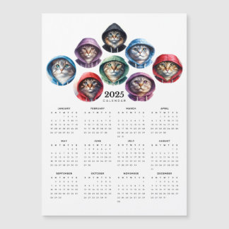 Katten in Kleurrijke Hoodies Circulaire Magneet Ka