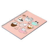 Katten in koffiekopjes notitieboek (Linkerzijde)
