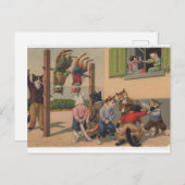 Katten in Kostuum, Gym Class Brawl, Briefkaart (Voorkant / Achterkant)