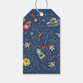 Katten in labels voor ruimtecadeautjes cadeaulabel (Voorkant)