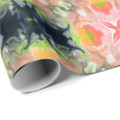 Katten in levende koraal... cadeaupapier (Rol Hoek)