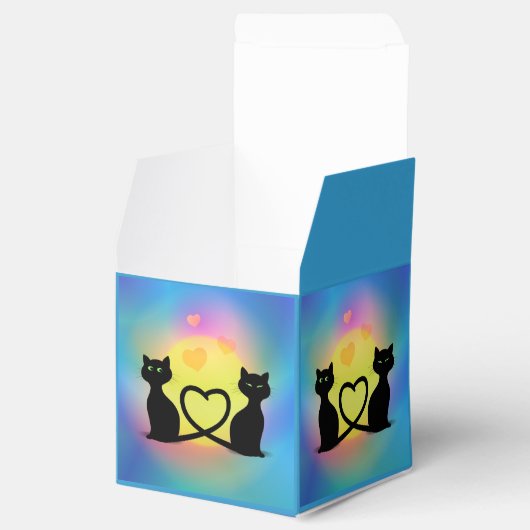 Katten in liefde bedankdoosjes (Geopend)