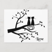 Katten in liefde briefkaart (Voorkant)