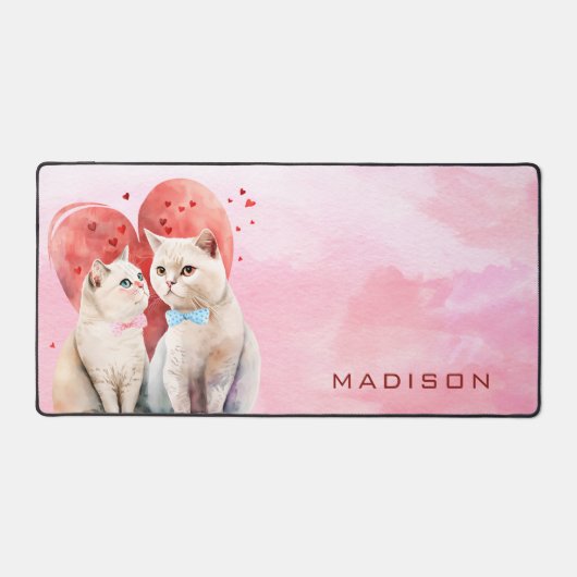 Katten in liefde bureaumat (Voorkant)