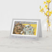 Katten in Liefde en Citaat Thoreau Kaart (Gele Bloem)