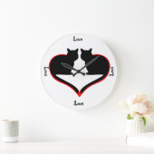 Katten in liefde grote klok (Huis)