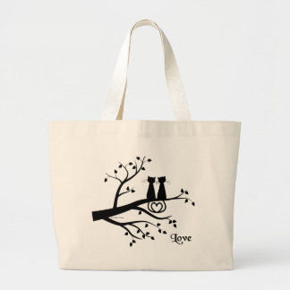 Katten in liefde grote tote bag