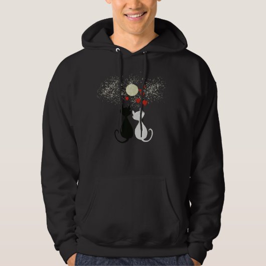 Katten in liefde hoodie (Voorkant)