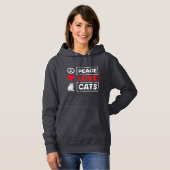 Katten in liefde, katten die vleeswaren hoodie (Voorkant volledig)
