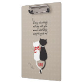 Katten in liefde klembord (Links)