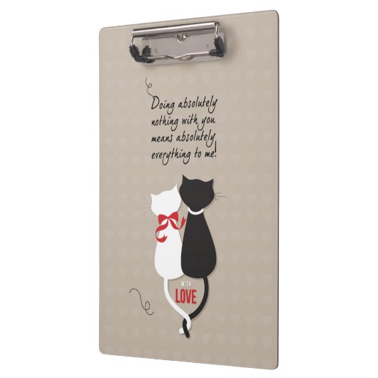 Katten in liefde klembord (Links)