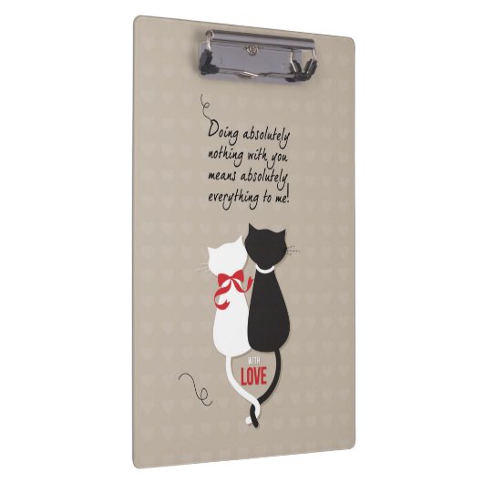 Katten in liefde klembord (Rechts)