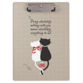 Katten in liefde klembord (Voorkant)