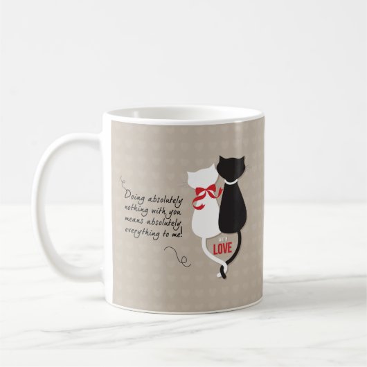 Katten in liefde koffiemok (Links)