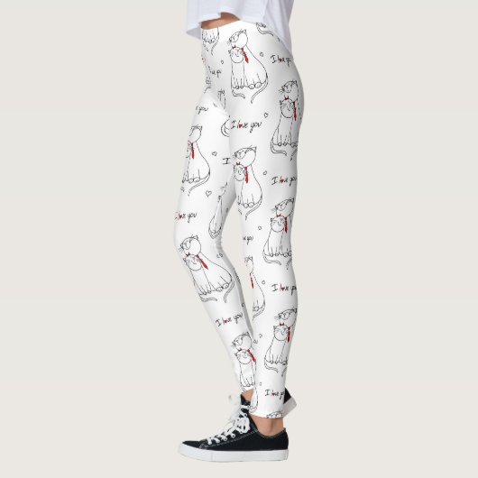 Katten in liefde leggings (Links)