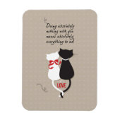 Katten in liefde magneet (Verticaal)