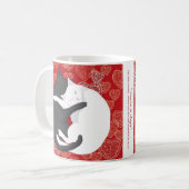 Katten in liefde: Paulie & Angie.. Lovers Koffiemok (Voorkant links)