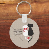 Katten in liefde sleutelhanger (Voorkant)