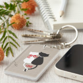 Katten in liefde sleutelhanger (Voorkant Rechts)