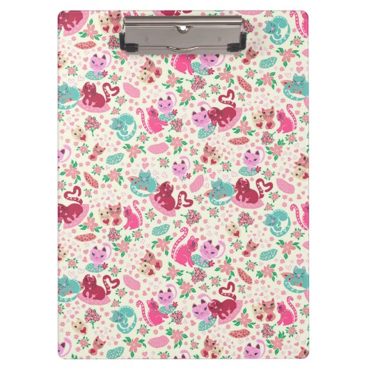 Katten in liefde, tweeslachtig klaploper klembord (Voorkant)